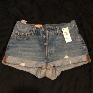 Levi’s 501 high-waisted shorts